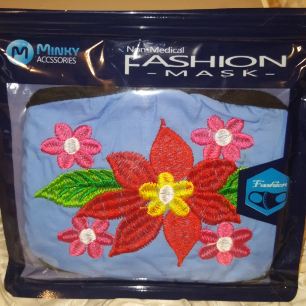 Face Mask Embroidered Fashion Mask